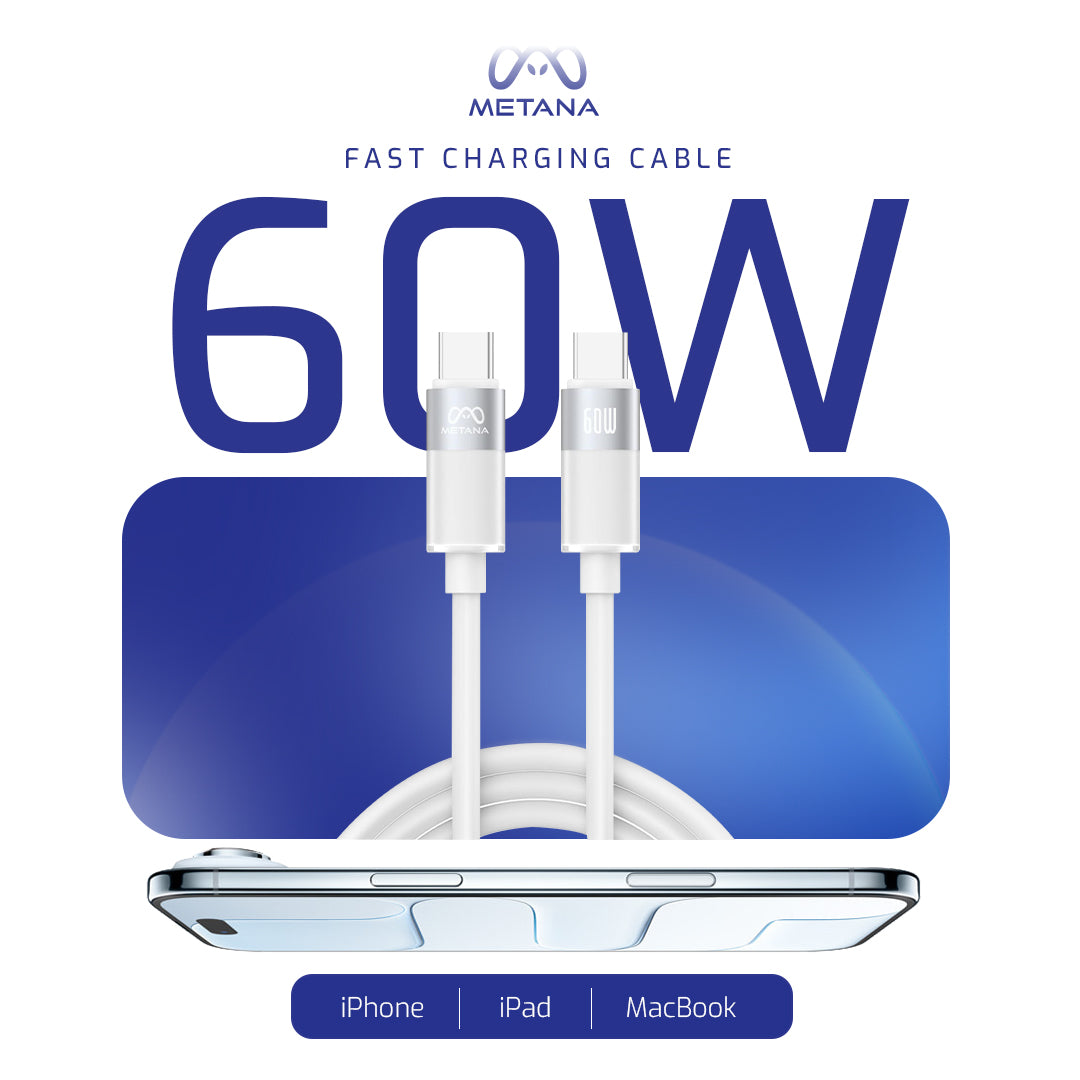 Prime Gen 1.0 60W Type-C to Type-C Cable Fast Charging 1M - Grey